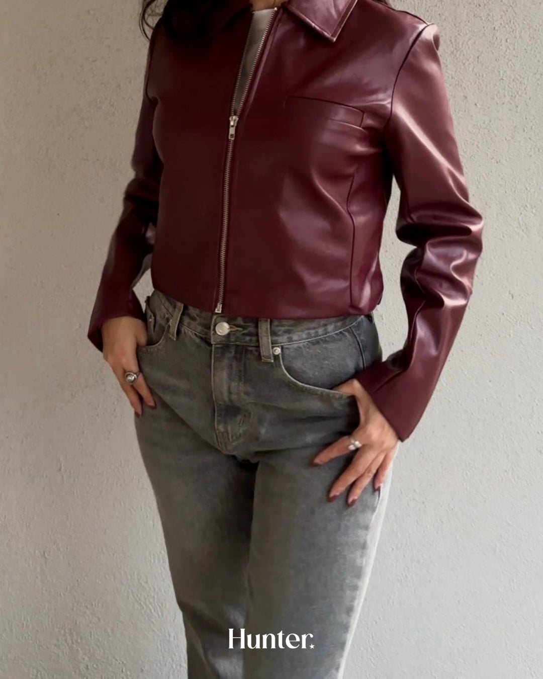 BURGUNDY JACKET